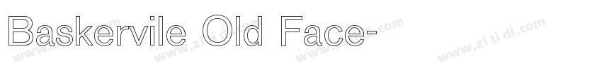Baskervile Old Face字体转换